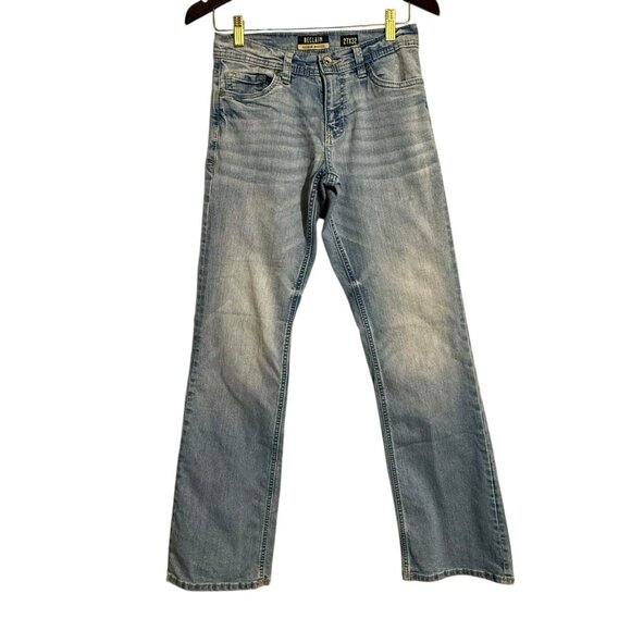 Reclaim Regular Bootleg Bootcut Jeans Men Size 27x32 Western Cowboy Distressed - Picture 2 of 12